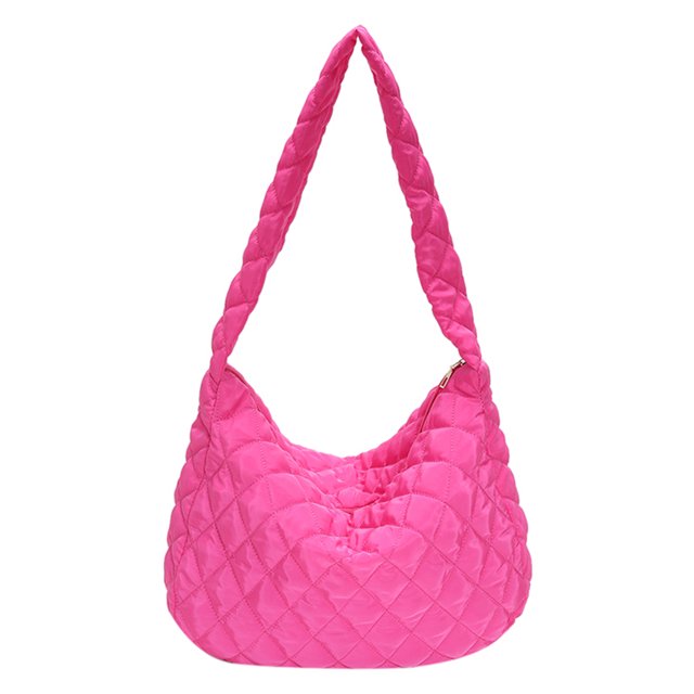 Bolsa de Mensajero Likrtyny Acolchado Ligero de Embrague Rosa Roja Para Estrenar