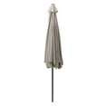thumbnail image 4 of CorLiving 10ft Large Round, Market Outdoor Patio Umbrella with Side Flaps, Steel Frame and Round Fillable Base, 4 of 8