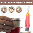 thumbnail image 3 of TUITOONM Cartoon 3-in-1 Cup Cleaning Brush Short Handled Multifunctioned Dead-End Cup Lid Rubber Ring Bottle Mouth Cleaning Brushes Kitchen Washing Brush Easy To Store, 3 of 5