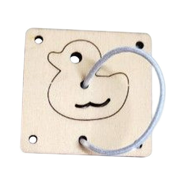 Accesorios de madera para tablero ocupado, juguete Montessori, juguete educativo de aprendizaje, tablero ocupado, piezas de bricolaje, juguete para Sunnimix Material de tablero ocupado