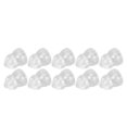 thumbnail image 1 of 10 Pcs Sound Amplifier Dome Soft Silicone Anti Static Dual Layer Closed Sound Aid Tips 6mm/0.24in, 1 of 5