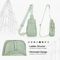 thumbnail image 5 of APHISON Women's Vegan Leather Shoulder Bag, Stylish Crossbody Purse with Phone Pocket, Zipper Closure and Card Slots Ideal for Work, Shopping, Weekend Brunch, or Everyday Carry Daily Fashion, 5 of 6
