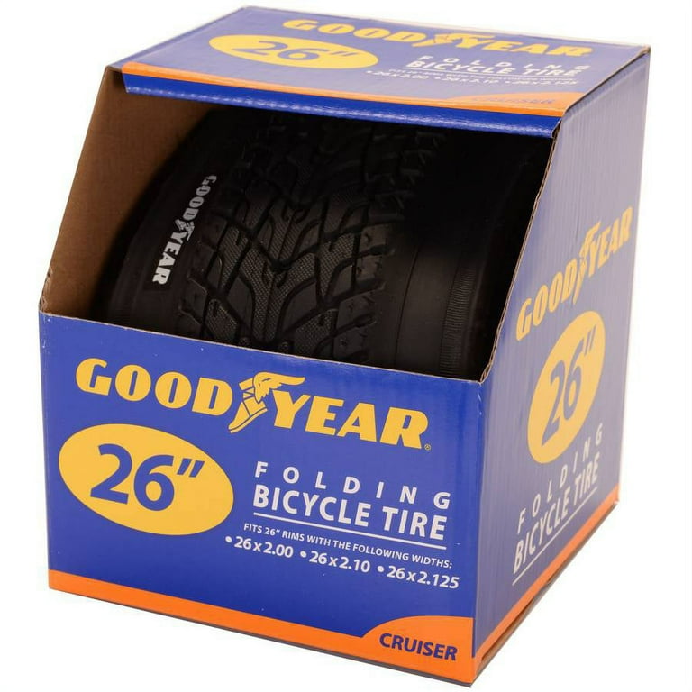 ＧＯＯＤ ＹＥＡＲ Goodyear 26 x 2.125 Cruiser Bike Tire, Black - Walmart.com