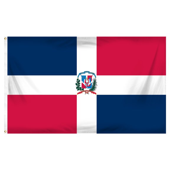 Dominican Republic 3ft x 5ft Printed Polyester Flag