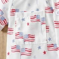 thumbnail image 6 of TOWED22 4th of July Outfits Toddler Baby Boy Independence Day Outfits Summer Clothes Shirt Shorts Set（Z15-White,2-3 Y）, 6 of 9