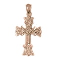 thumbnail image 1 of 14K Rose Gold Cross Pendant - 32 mm, 1 of 2