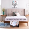 thumbnail image 4 of Protège-matelas Split Grand 100 % Imperméable, Poches Profondes de 18 Pouces, Style Drap-Housse, 4 of 7