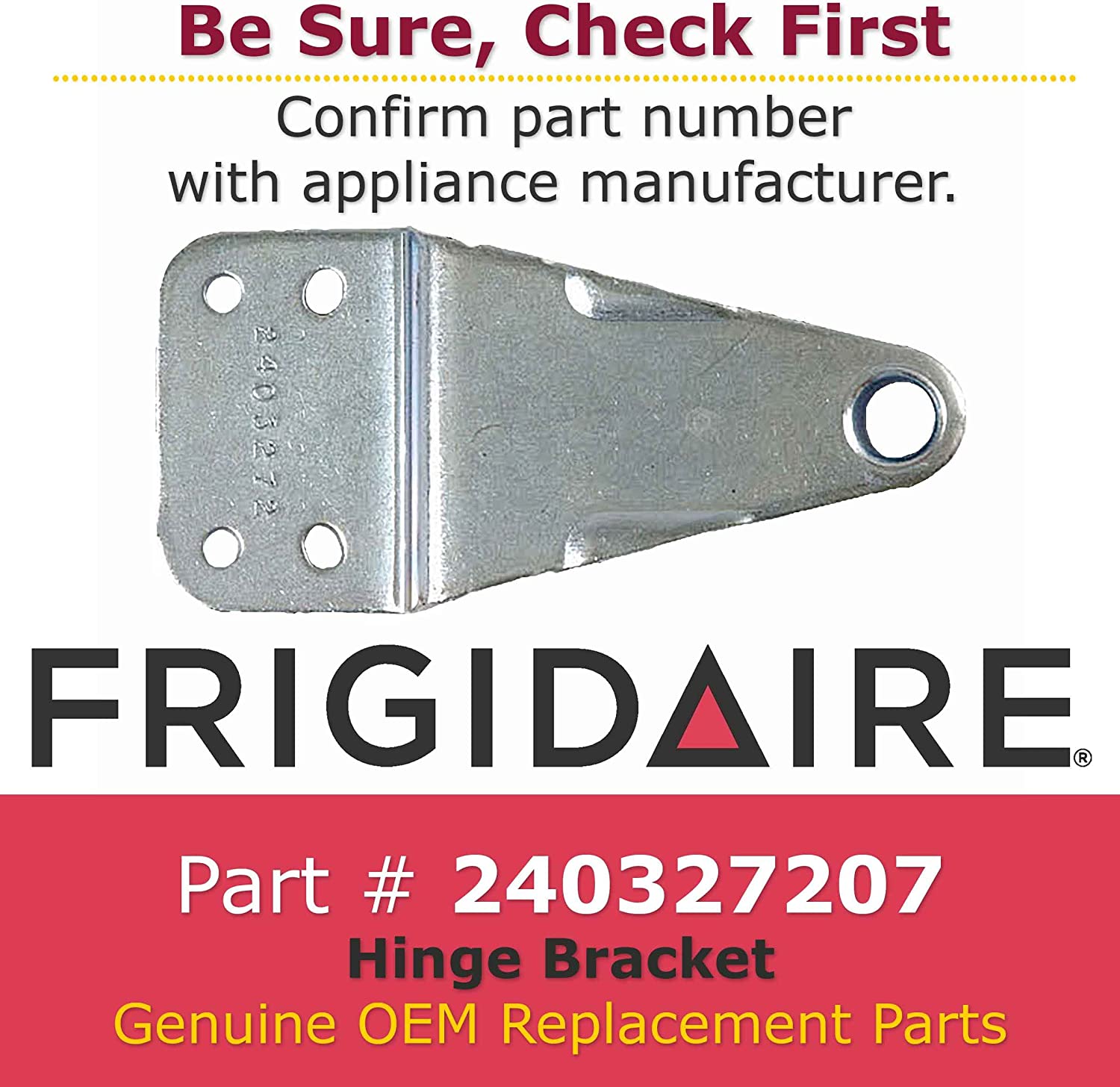 Genuine Frigidaire 240327207 Refrigerator Top Hinge - image 2 of 3