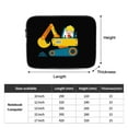 thumbnail image 3 of Funny Kid Using Excavator Machine Portable Laptop Sleeve Compatible with MacBook Air Notebook Computer Case for Men Women College School Students, 3 of 7