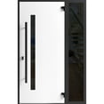 thumbnail image 2 of Front Exterior Prehung Steel Door / Dekton 0163 Venezia Noce / Side Exterior Window Sidelite / Entry Metal Modern Painted W36+12x80 Left-hand, 2 of 5