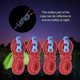 thumbnail image 4 of Yanmeer 3m X 4pcs Reflective Tent Rope Adjuster Aluminum Cord Guy Line Tent Guide Rope With Cord Clamp For Camping Hiking(red), 4 of 5