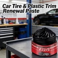 thumbnail image 6 of Car Tire & Plastic Trim Renewal Paste – Restores Deep Black Shine, Non-Greasy Gel, Prevents Cracking, Easy Sponge Application for Cars, Trucks, Motorcycles (3Pcs), 6 of 7