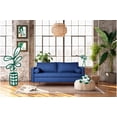 thumbnail image 1 of Sofá 3 Plazas De Lino Azul Modelo Fallon, 1 of 7