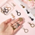 thumbnail image 3 of 1 Box 20Pcs 10 Styles Zipper Pulls Replacement Dog Paw Zipper Charms Gold Silver Alloy Round Black Pet Print Round Ring Detachable Repair Tab Zippers Pulls for Bag Suitcase Jacket Backpacks, 3 of 6