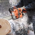 thumbnail image 5 of YNCE 20 Inch Gas Chainsaw, 58cc 2.7 HP Gas Power Chain Saw with Automatic Oiler, 2-Cycle Engine, Petrol Handheld Gasoline Chainsaws for Wood Cutting, 5 of 7
