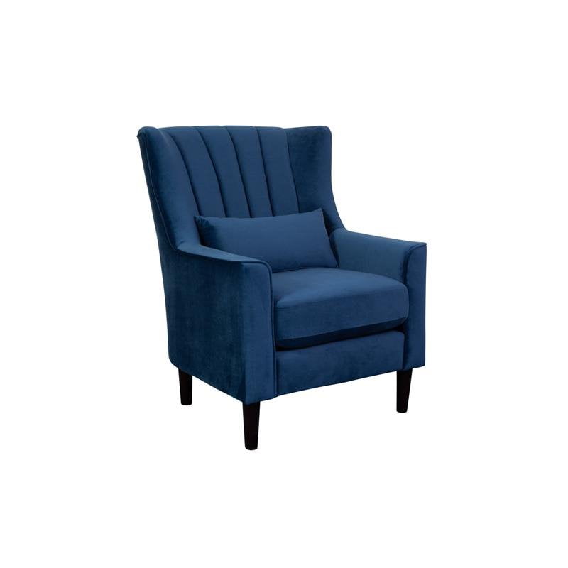 blue microfiber chair