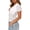 White, variant on Women's Lace V Neck Tops Low Cut Short Sleeve Sexy Slim Fit Crop Top Sexy Going Out Clothes Daily Wear