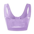 thumbnail image 4 of Daolelai Women's Front Button Sports Bra Underwear Hollow Gathered Beautiful Back Underwear, 4 of 9