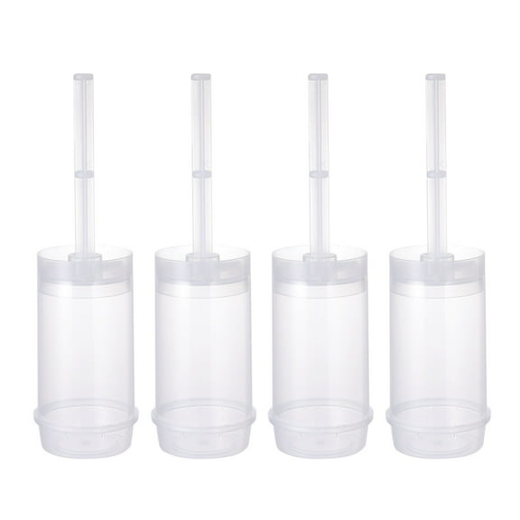 Troglfold push up cake pop 10pcs Clear Cake Shooter Containers with Lids and Sticks,4.33"X1.77"X1.77"