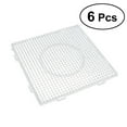 thumbnail image 1 of 6 Pieces 5mm Large Square Fuse Beads Boards Clear Plastic Pegboards for Kids Craft Beads, 1 of 6