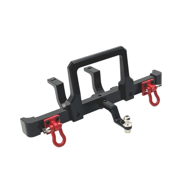 Pieza de mejora de protección delantera y trasera para coche RC 1/12, accesorio de repuesto de fácil instalación negro