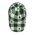 thumbnail image 4 of Balery Baseball Cap Adjustable Size for Running Workouts and Outdoor Activities All Seasons Dad Hat(Green White Lumberjack Plaid), 4 of 8