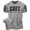 T-Shirt Heather Grey Branded, variant on Gymish Grit Workout T-Shirt for Men, Funny Gym Shirt, Lifting Tee, Deadlift Shirt, Heather Grey with Sleeve Logo, Small
