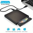 thumbnail image 1 of SNNROO USB 3.0 External DVD Drive - High-Speed CD/DVD Player  Reader  Recorder  and Burner for Laptop and Computer - Plug and Play  Compatible with Windows and Mac, 1 of 6