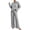 Gray women ribbed knit two piece set a1, variant on BRELIL Women's Ribbed Knit Two Piece Lounge Set Round Neck Long Sleeve Pullover Top Wide Leg Pants Casual Loungewear Solid Loose Fall Matching Outfits Travel Tracksuit, Beige XL