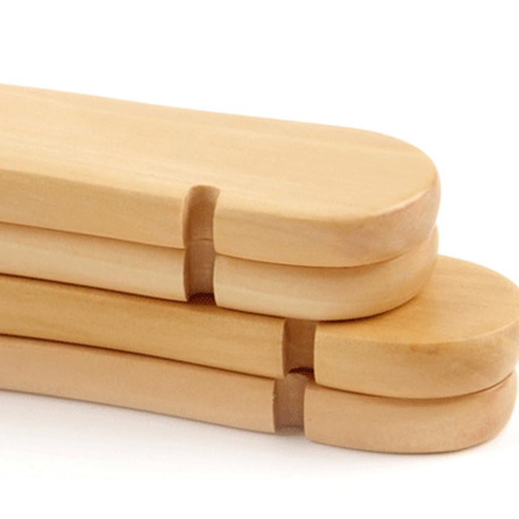Wooden Coat Hangers Children Natural Infant Clothes Hangers Set of 3