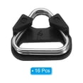 thumbnail image 3 of Unique Bargains Camera Strap Lug Ring Metal Triangle Split Ring Hook Adapter with Plastic Cap Universal, Silver Black 8 Pack, 3 of 7