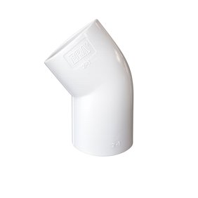 PVC 45 Degree Elbow 3/4 in, Schedule 40 Socket Fitting for Plumbing, Irrigation & Water Systems, 5-Pack