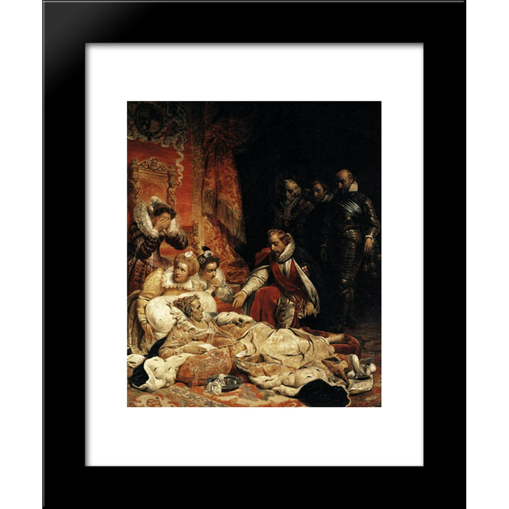 Death of Elizabeth I, Queen of England 20x24 Framed Art Print by Paul ...