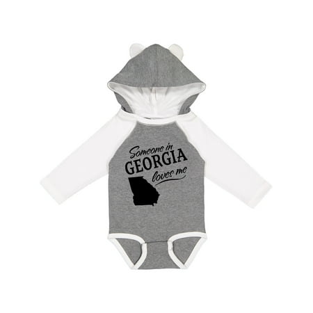 

Inktastic Someone in Georgia Loves Me Gift Baby Boy or Baby Girl Long Sleeve Bodysuit