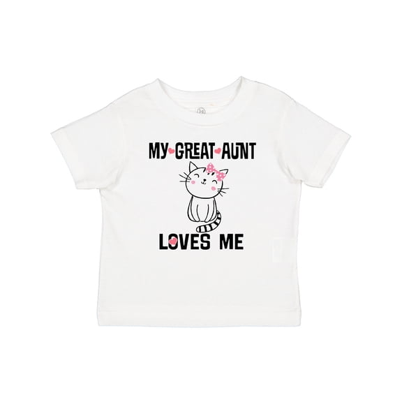 Inktastic My Great Aunt Loves Me Kitty Cat Girls Baby T-Shirt