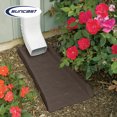 thumbnail image 4 of Suncast Outdoor Decorative Rain Gutter Downspout Splash Block, Java (2 Pack), 4 of 7