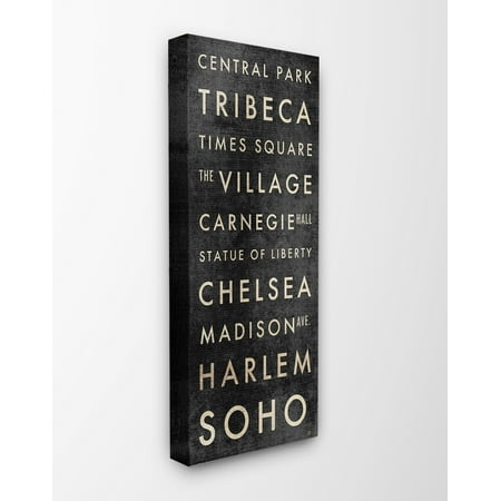 The Stupell Home Decor Collection NYC Subway Places And Parks Stretched Canvas Wall Art, 10 x 1.5 x (Best Nyc Subway App Android)