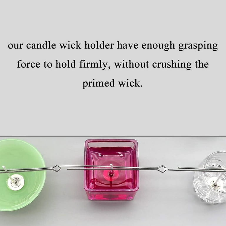 10pcs 4.7 inch Metal Candle Wick Holder Candle Wick Fixing Clip Candle Wick Centering Device Wick Setter Candle Wick Centering Tool for DIY Candle