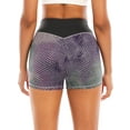 thumbnail image 5 of Women's High Waisted Ruched Yoga Shorts Butt Lifting Tummy Control Athletic Workout Running Short, 5 of 8
