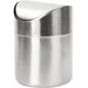 thumbnail image 1 of Mini cubo de basura ZHCH acero inoxidable con tapa abatible plateado, 1 of 5