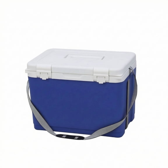 GUOOL 1 Unit 18L Hard-sided Insulated Medical Cooler Box Portable Cold Chain Carrier with Top Handle for Laboratory Specimens