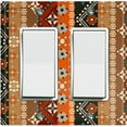 thumbnail image 1 of Metal Light Switch Plate Outlet Cover Colorful Ethnic Aztec Tribal Pattern SFR052, 1 of 13