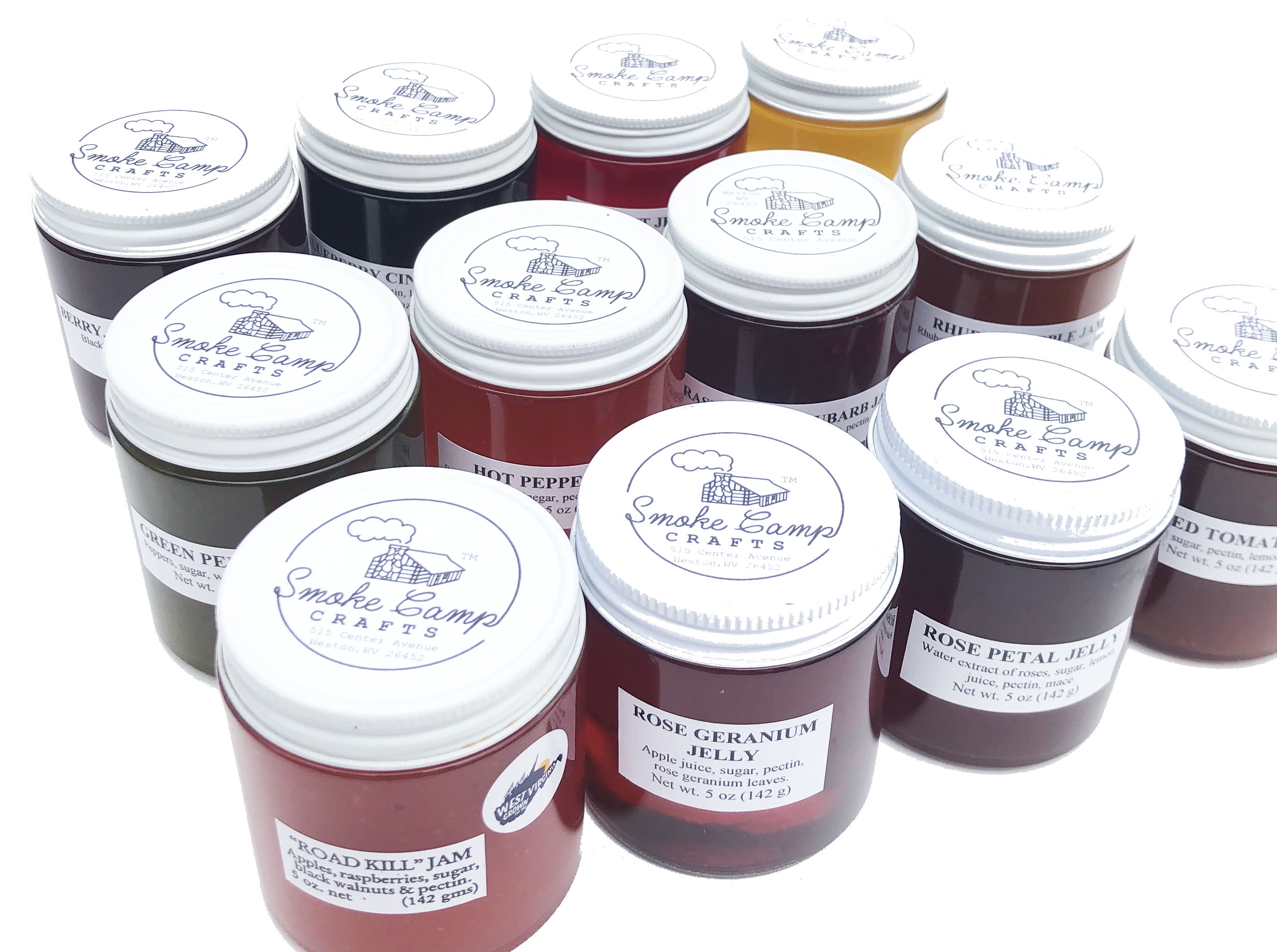 Jam & Jelly Gift Set Assorted Unusual Gourmet Jams & Jellies 12Pack