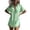 *Green, variant on Women's Summer Button Down Long Shirt, Ladies' Short Sleeve Collared Tunic Top, Casual Side Slit Beach Cover Up For Women,Army Green,S-2XL