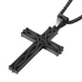 thumbnail image 3 of HZMAN Men's Stainless Steel Infinity Celtic Cross Irish Knot Pendant Necklace, 22+2" Link Chain, 3 of 6