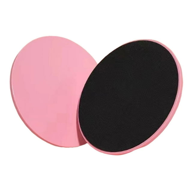 Colaxi 2x Sliders de Noyau d'Exercice Équipement d'Exercice Portable Léger Disque Compact pour Gym Pilates Rose