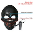 thumbnail image 5 of Halloween LED Mask Purge Masks with Lighten EL Wires Scary Light Up Cosplay Costume Mask Battery-operated Glowing Creepy Skull Mask Copper, 5 of 8