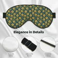 thumbnail image 3 of Uemuo Yellow Floral Pattern Sleep Eye Mask - Light Blocking Sleep Mask Blocking Out Light Perfectly, Soft and Comfortable Night Eye Mask, Eye Blinder, 3 of 7