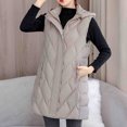 thumbnail image 7 of Wancir Women's Long Puffer Vest Cotton Sleeveless Puffy Jacket with Removable Hood, 7 of 7