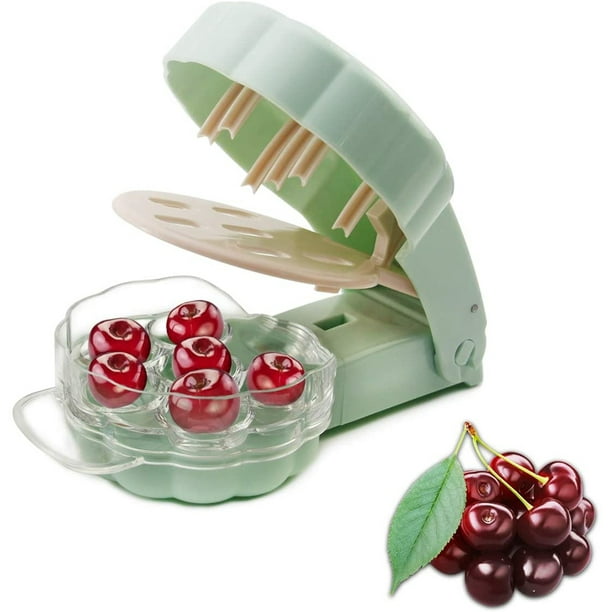 Zeiger Cherry Pitter Remover Tool Cherry Stoner Seed Extractor Remover Home Office Travel Kitchen Fruit Stone Extractor Tool 6 Cherries Light Green Walmart Com Walmart Com